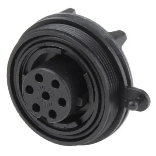 Bulgin Circular Connector, 7 Contacts, Panel Mount, Socket, Female, IP68, Standard Buccaneer Series - PX0744/S product image