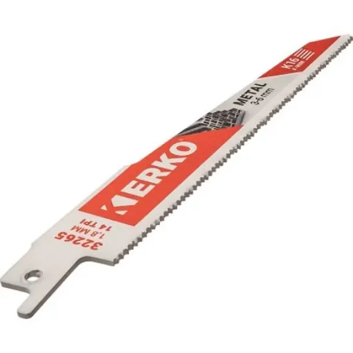 ERKO, 14 Teeth Per Inch Metal 150mm Cutting Length Reciprocating Saw Blade, Pack of 25 - 32265-B product image