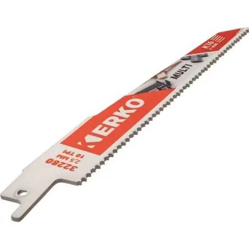 ERKO, 10 Teeth Per Inch Multiple Materials 150mm Cutting Length Reciprocating Saw Blade, Pack of 25 - 32280-B product image