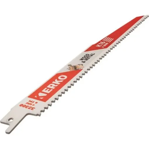 ERKO, 6 Teeth Per Inch Wood 228mm Cutting Length Reciprocating Saw Blade, Pack of 5 - 32300 product image