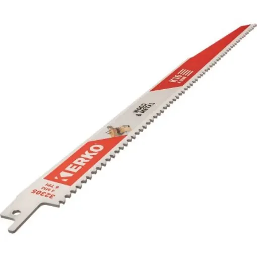 ERKO, 6 Teeth Per Inch Wood 300mm Cutting Length Reciprocating Saw Blade, Pack of 25 - 32305-B product image
