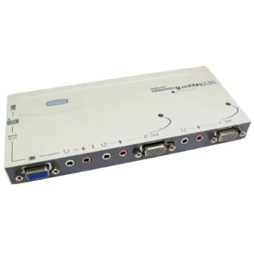 Rextron 2 Port Dual Monitor USB SVGA, VGA KVM Switch, 1920 x 1440 Maximum Resolution - KVM-627A product image
