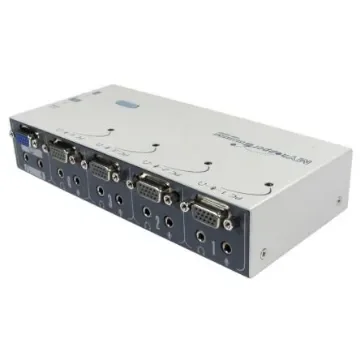Rextron 4 Port Quad Monitor USB SVGA, VGA KVM Switch, 1920 x 1440 Maximum Resolution - KVM-629A product image