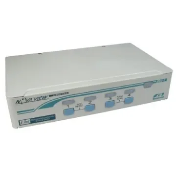 Rextron 4 Port Quad Monitor PS/2 DVI-D KVM Switch - KVM-DV04 product image