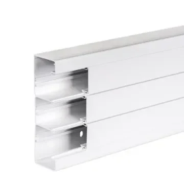 Schneider Electric OptiLine 45 White Cable Trunking - Fixed Slot, W55 mm x D185mm, L2m, PVC - ISM10500P product image