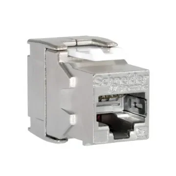 Schneider Electric Actassi Series Socket RJ45 Connector, Cable Mount, Cat6a 1 Port 1 -Way - VDIB1777XB24 product image