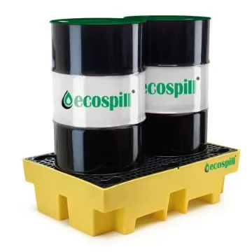 Ecospill Ltd Polyethylene 2 Drum Spill Pallet for Chemical, 240L Capacity - P3201208 product image