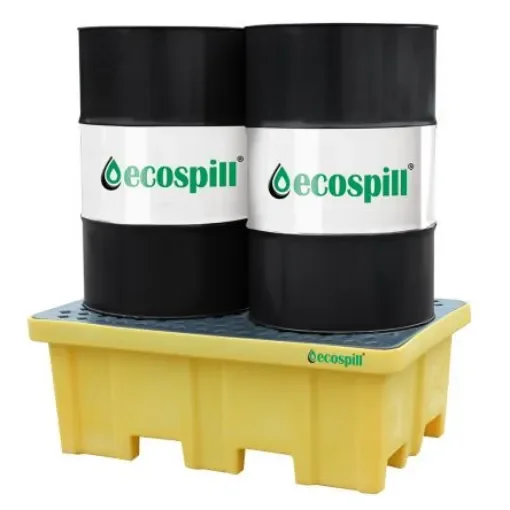 Ecospill Ltd Polyethylene 2 Drum Spill Pallet for Chemical, 230L Capacity - P3201290FW product image