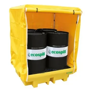 Ecospill Ltd Polyethylene 4 Drum Spill Pallet for Chemical, 410L Capacity - P3201413 product image