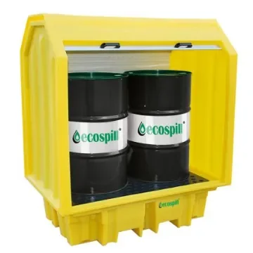 Ecospill Ltd Polyethylene 2 Drum Spill Pallet for Chemical, 230L Capacity - P3201510 product image