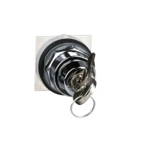 Schneider Electric Harmony 9001K Series 2 Position Selector Switch Head, 30mm Cutout, Silver Handle - 9001KS11K3 product image