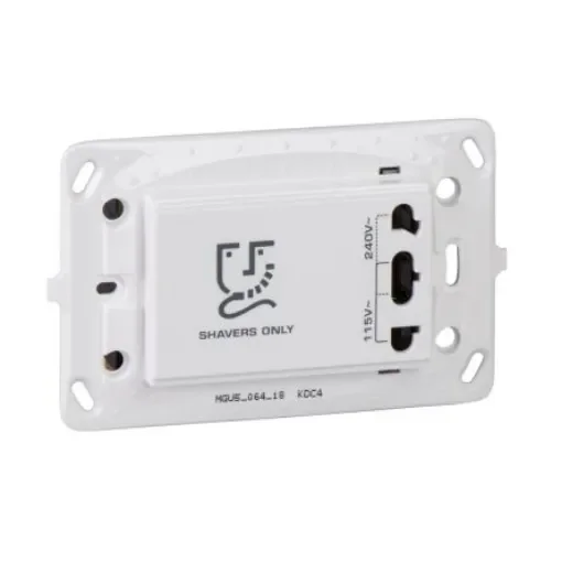Schneider Electric White 1 Gang Shaver Socket - MGU5.064.18 product image