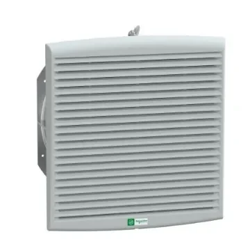Schneider Electric Grey Injected Thermoplastic (ASA PC) Fan Filter, Parallel Slat, 336 x 316 x 162mm - NSYCVF850M115PF product image