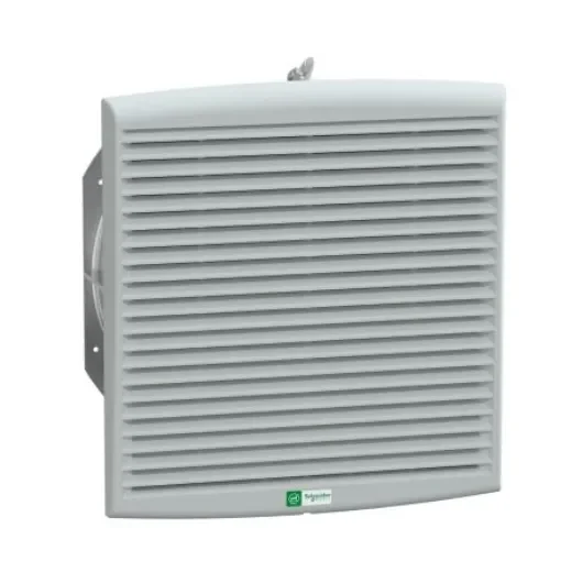 Schneider Electric Grey Injected Thermoplastic (ASA PC) Fan Filter, Parallel Slat, 336 x 316 x 162mm - NSYCVF850M115PF product image