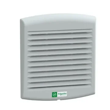Schneider Electric Grey Injected Thermoplastic (ASA PC) Fan Filter, Parallel Slat, 170 x 150 x 62mm - NSYCVF85M115PF product image
