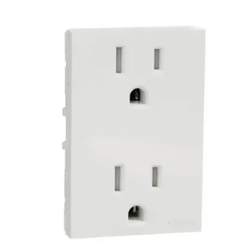 Schneider Electric, New Unica IP20 White Flush Mount 2P+E Socket Socket, Rated At 15A, 250 V - NU306018 product image