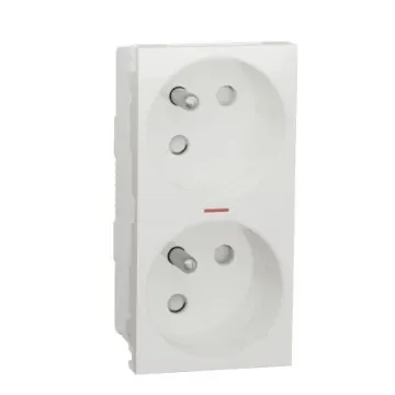 Schneider Electric New Unica White Plug Socket, 16A - NU306918S product image