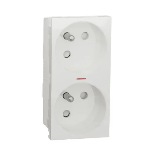 Schneider Electric New Unica White Plug Socket, 16A - NU306918S product image