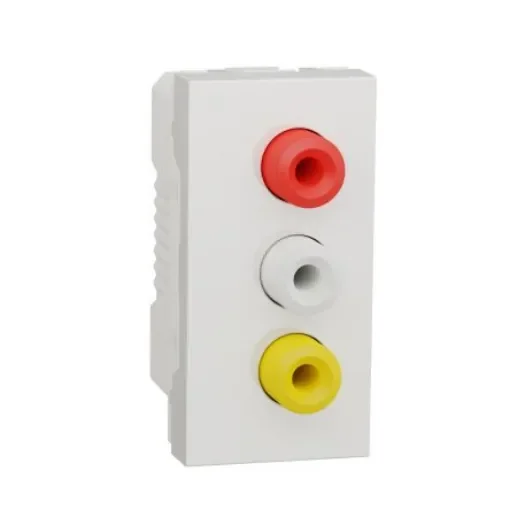 Schneider Electric, New Unica IP2XC White Clip Mount Vertical Socket Socket - NU343118 product image