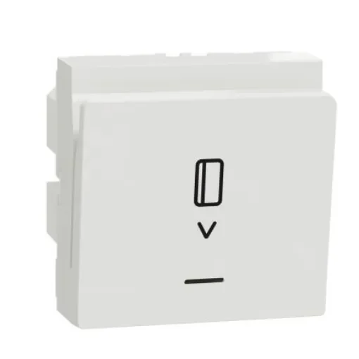Schneider Electric White Key Card Switch, 8A, New Unica Series - NU354018 product image