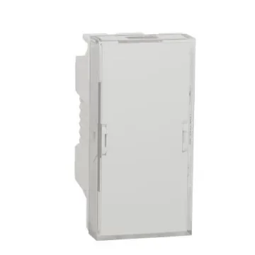 Schneider Electric, Flush Mount White LED Pilot Light Complete, IP2X, Rectangular, 24V dc - NU3774 product image