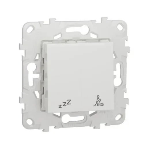 Schneider Electric White Rocker Switch, 2 Way, 2 Gang, New Unica - NU521718 product image