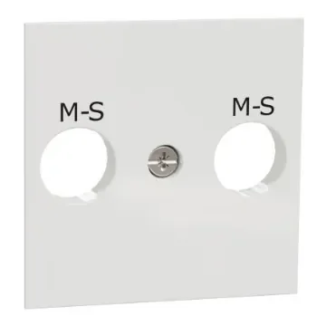 Schneider Electric, New Unica IP2XC White Screw Mount Horizontal Socket Socket - NU545718 product image