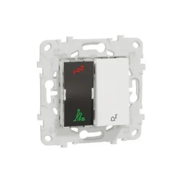 Schneider Electric, Screw Mount White LED Indicator, IP2X, Rectangular, 230V ac - NU577718 product image