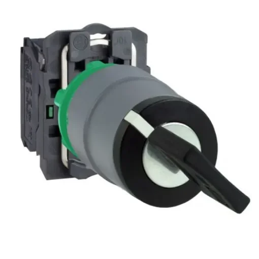 Schneider Electric Handle Selector Switch - (1NO) 22mm Cutout Diameter 2 Positions - XB5AD41C0 product image