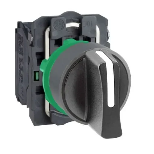 Schneider Electric Handle Selector Switch - (2NO) 22mm Cutout Diameter 3 Positions - XB5AD53C0 product image