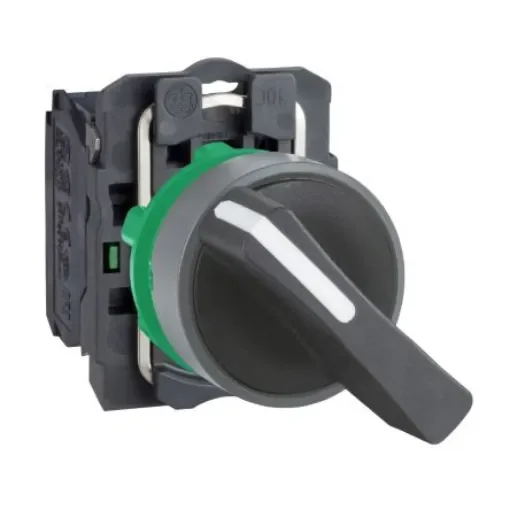 Schneider Electric Handle Selector Switch - (2NO) 22mm Cutout Diameter 2 Positions - XB5AJ21C0 product image