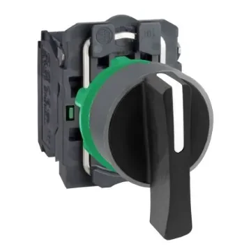 Schneider Electric Handle Selector Switch - (2NO) 22mm Cutout Diameter 3 Positions - XB5AJ53C0 product image