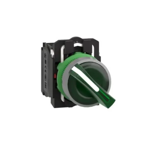Schneider Electric Handle Selector Switch - (SPDT) 22mm Cutout Diameter, Illuminated 2 Positions - XB5AK123M5C0 product image