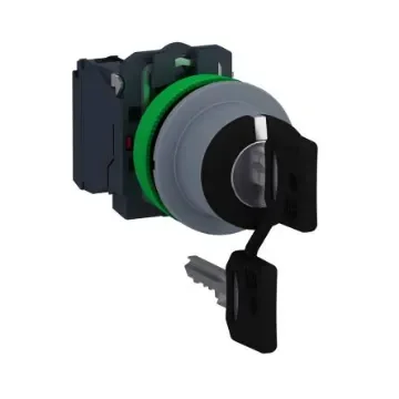 Schneider Electric Key Selector Switch - (2NO) 30mm Cutout Diameter 3 Positions - XB5FG33C0 product image