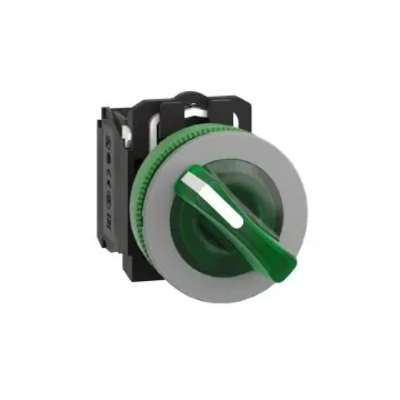 Schneider Electric Handle Selector Switch - (SPDT) 30.5mm Cutout Diameter, Illuminated 2 Positions - XB5FK123B5C0 product image