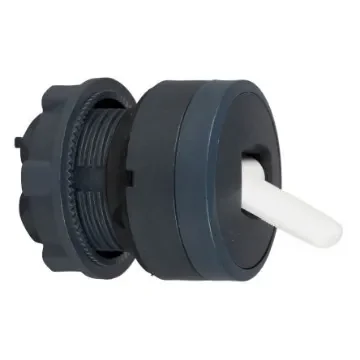 Schneider Electric Harmony XB5 Series 2 Position Selector Switch Head, 22mm Cutout, Black Handle - ZB5AD2801 product image