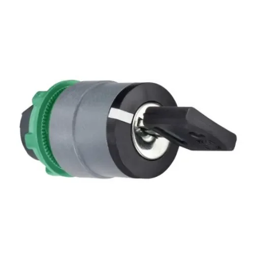 Schneider Electric Harmony XB5 3-position Key Switch Head, Spring Return Right to Centre, 22mm Cutout - ZB5AG08C0 product image