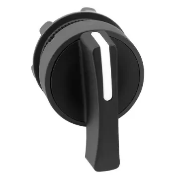 Schneider Electric Harmony XB5 Series 3 Position Selector Switch Head, 22.4mm Cutout, Black Handle - ZB5AJ7 product image