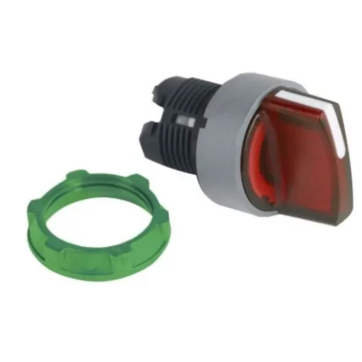 Schneider Electric Harmony XB5 Series 3 Position Selector Switch Head, 22mm Cutout, Red Handle - ZB5AK1443C0 product image
