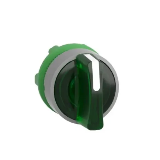 Schneider Electric Harmony XB5 Series 3 Position Selector Switch Head, 22mm Cutout, Green Handle - ZB5AK1733C0 product image