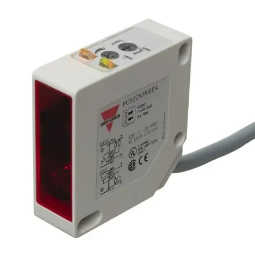 Carlo Gavazzi Polarized Retro Reflective Photoelectric Sensor, Rectangular Sensor, 6000 mm Detection Range - PC50CNP06RP product image