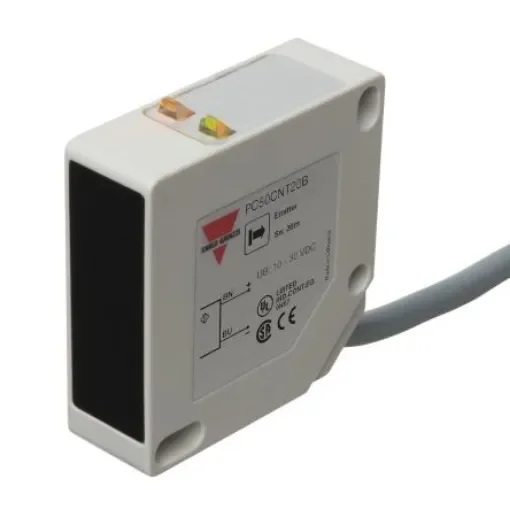 Carlo Gavazzi Through Beam Photoelectric Sensor, Rectangular Sensor, 20000 mm Detection Range - PC50CNT20B product image
