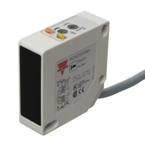 Carlo Gavazzi Through Beam Photoelectric Sensor, Rectangular Sensor, 20000 mm Detection Range - PC50CNT20BA product image