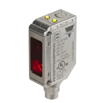 Carlo Gavazzi Polarized Retro Reflective Photoelectric Sensor, Rectangular Sensor, 5000 mm Detection Range IO-LINK - PD30ETPS50BPM5IO product image