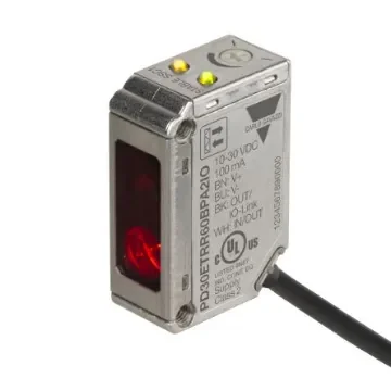 Carlo Gavazzi Polarized Retro Reflective Photoelectric Sensor, Rectangular Sensor, 6000 mm Detection Range IO-LINK - PD30ETRR60BPA2IO product image