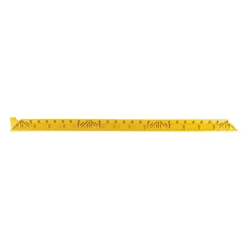 Notrax Yellow Edge Protector Strip Nitrile Rubber Bevels, Ribbed Finish 101cm x 5cm x 19mm - 551F0003YL product image