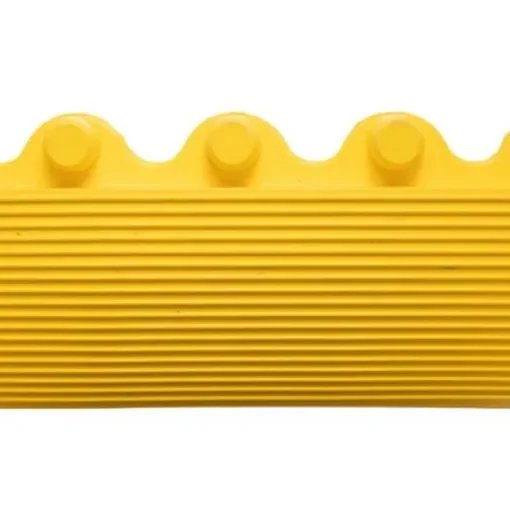 Notrax Yellow Edge Protector Strip Nitrile Rubber Bevels, Ribbed Finish 101cm x 6cm x 19mm - 551M0003YL product image
