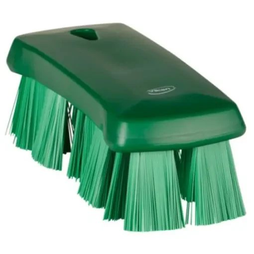 Vikan Hard Bristle Green Hand Brush, 176mm bristle length, Polyester bristle material - 38912 product image