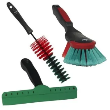 Vikan Soft Bristle Black Scrubbing Brush, 47mm bristle length, Polyester bristle material - 521452 product image