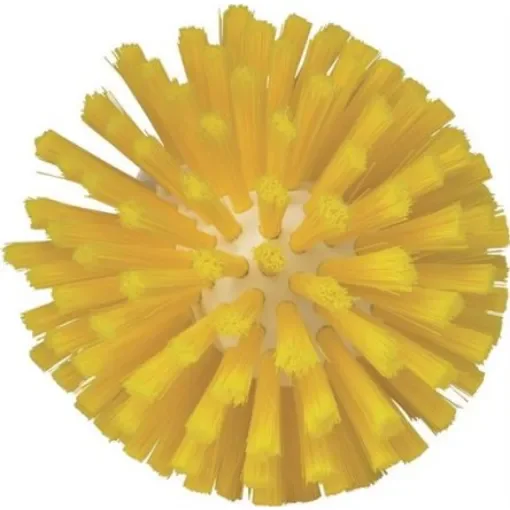 Vikan Medium Bristle Yellow Scrubbing Brush, 33mm bristle length, Polyester, Polypropylene, Stainless Steel bristle - 70356 product image